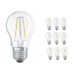 Mehrfachpackung 10x Ledvance CLASSIC LED E27 Birne Fadenlampe Klar 4.8W 470lm - 827 Extra Warmweiß | Dimmbar - Ersatz für 40W
