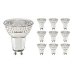 Mehrfachpackung 10x Noxion PerfectColor LED-Spot GU10 PAR16 4W 345lm 60D - 930 Warmweiß | Höchste Farbwiedergabe - Dimmbar - Ersatz für 50W