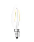 Ledvance Classic LED E14 Kerze Fadenlampe Klar 2.5W 250lm - 827 Extra Warmweiß | Ersatz für 25W