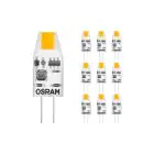 Mehrfachpackung 10x Osram Micro LED Pin G4 1W 100lm - 827 Extra Warmweiß | Ersatz für 10W