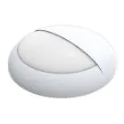 Noxion LED-Wand- und Deckenleuchte Pro V2 Weiß 12/16/20W 2400lm - 830-840-865 CCT | 325mm - IP65 - Bewegungs- und Lichtsensor - Not 3H + Augenlid Ring Weiß